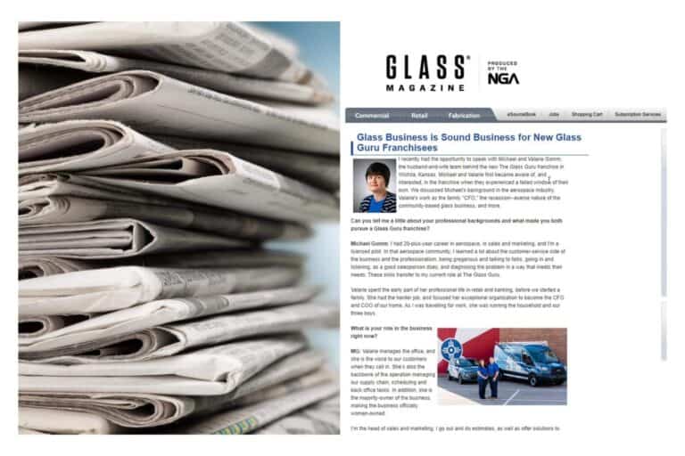 New Franchisees Featured in Glass Magazine